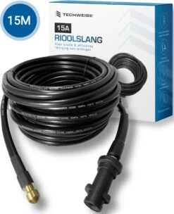 Techweise - Rioolslang Voor Kärcher K2 T/m K7 - 15M - Met 4 Achterwaartse Hogedruksproeiers