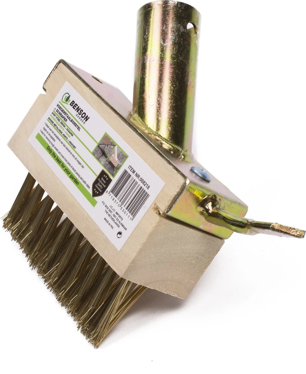 Benson Onkruidborstel - Voegenkrabber - Onkruidkrabber - Zonder Steel - Messing - Met Haak 5 Benson Onkruidborstel - Voegenkrabber - Onkruidkrabber - Zonder Steel - Messing - Met Haak - Afbeelding 5