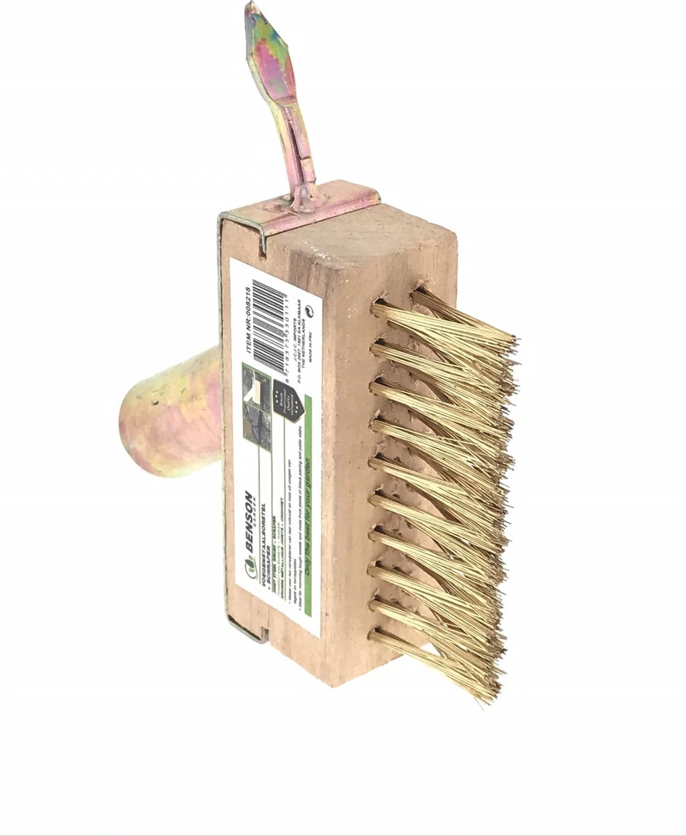 Benson Onkruidborstel - Voegenkrabber - Onkruidkrabber - Zonder Steel - Messing - Met Haak 6 Benson Onkruidborstel - Voegenkrabber - Onkruidkrabber - Zonder Steel - Messing - Met Haak - Afbeelding 6