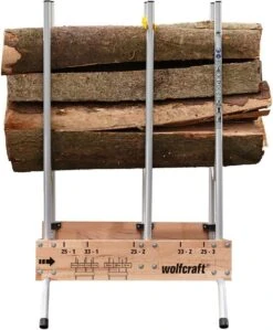 Wolfcraft - Professionele Zaagbok - Voor Kettingzaag - Hout - Opbouwbare, Stabiele Zaagbok Voor Brandhout - 5121000 - 10 JAAR GARANTIE -Tuingereedschap Winkel 991x1200